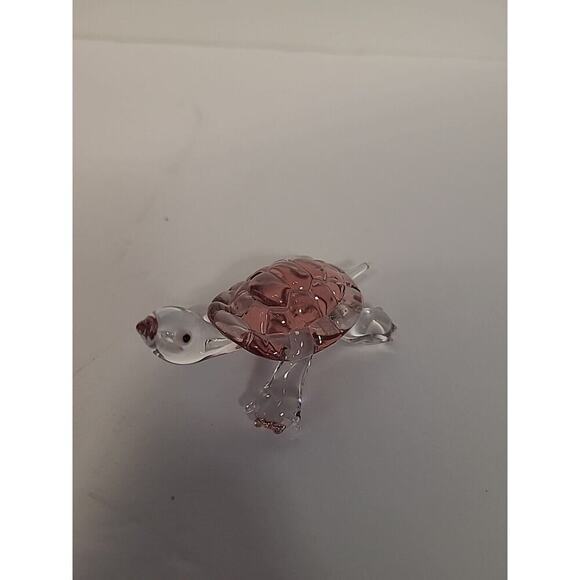 Lenox Crystal Mini Turtle Figurines Set of 3 - Purple Orange Green - Picture 2 of 11